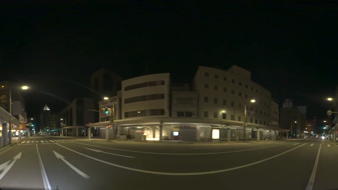 走行/新潟市街地（夜）