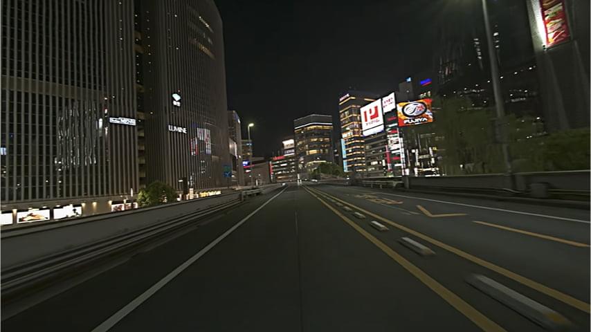 走行/首都高（夜）